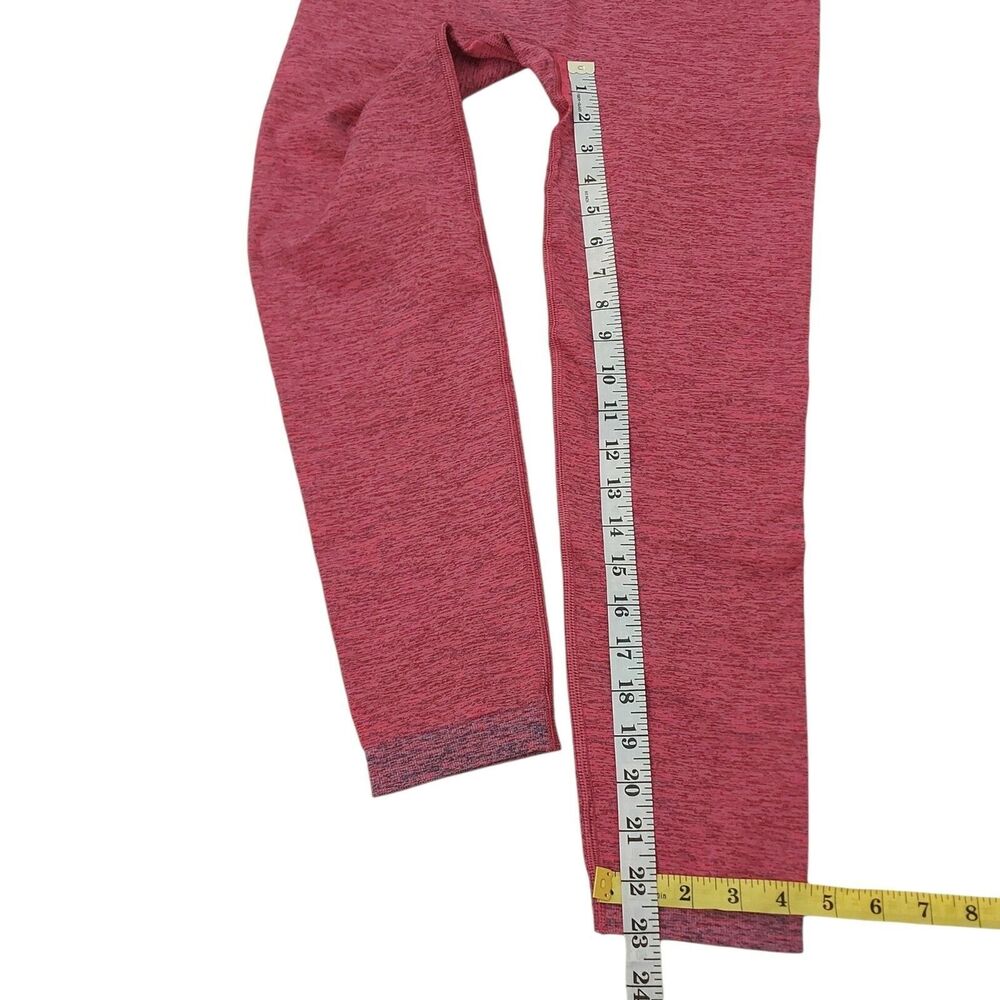Spanx Seamless Sculpt Legging Womens Large Spacedye Coral Punch Activewear Gym - Picture 9 of 12